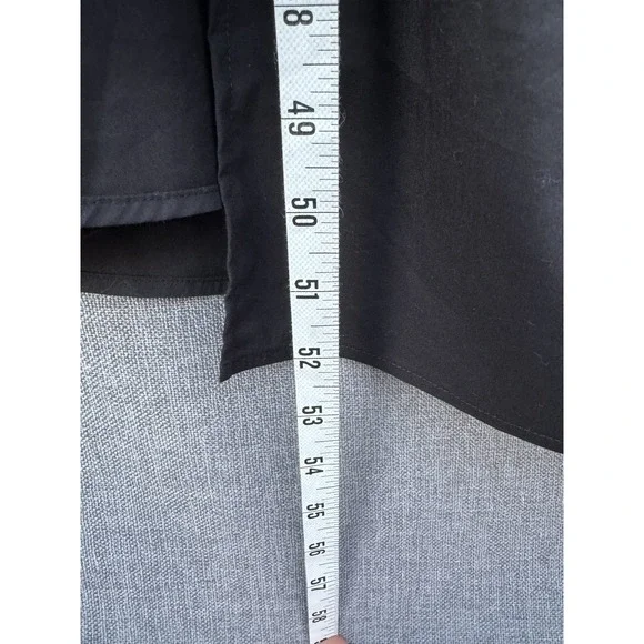 Buxom Couture 3X Black Dress Ruffle Detail Puff Sleeve Midi Party Cocktail - Picture 5 of 9